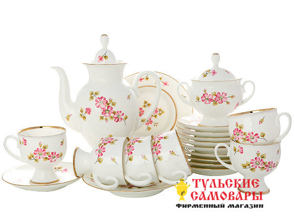 Сервиз кофейный ф. Классическая-2 рис. Волшебнице 6/20 Императорский фарфоровый завод фото 1 — Samovars.ru